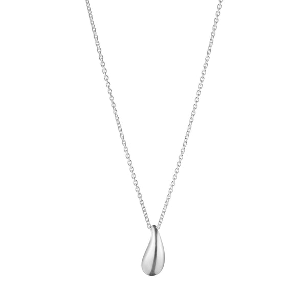 Georg Jensen Reflect lille halskæde i sterlingsølv med dråbe