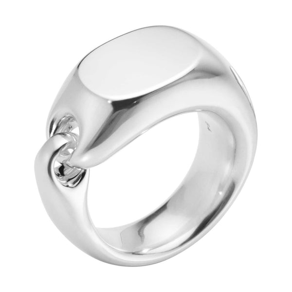 Georg Jensen Reflect Signetring Big i sterlingsølv