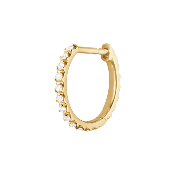 Georg Jensen Signature Diamonds creol i 18 karat guld med diamanter