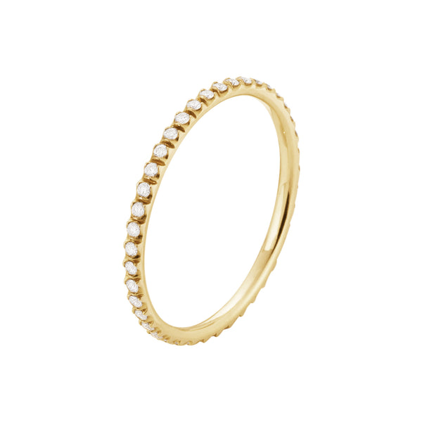 Georg Jensen Signature Diamonds Small ring i 18 karat guld med diamanter
