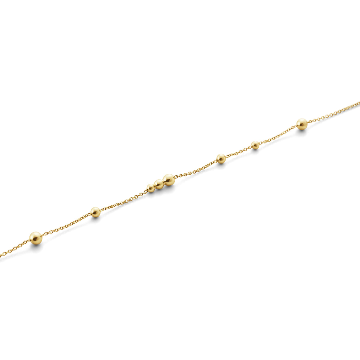 Georg Jensen Moonlight Grapes armbånd i 18 karat guld med små kugler