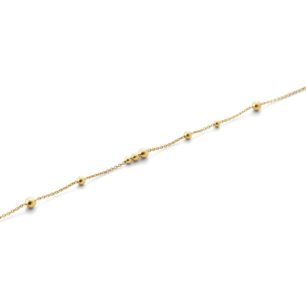 Georg Jensen Moonlight Grapes armbånd i 18 karat guld med små kugler