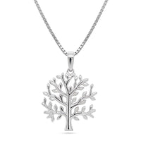 Livets træ halskæde i sølv packshot