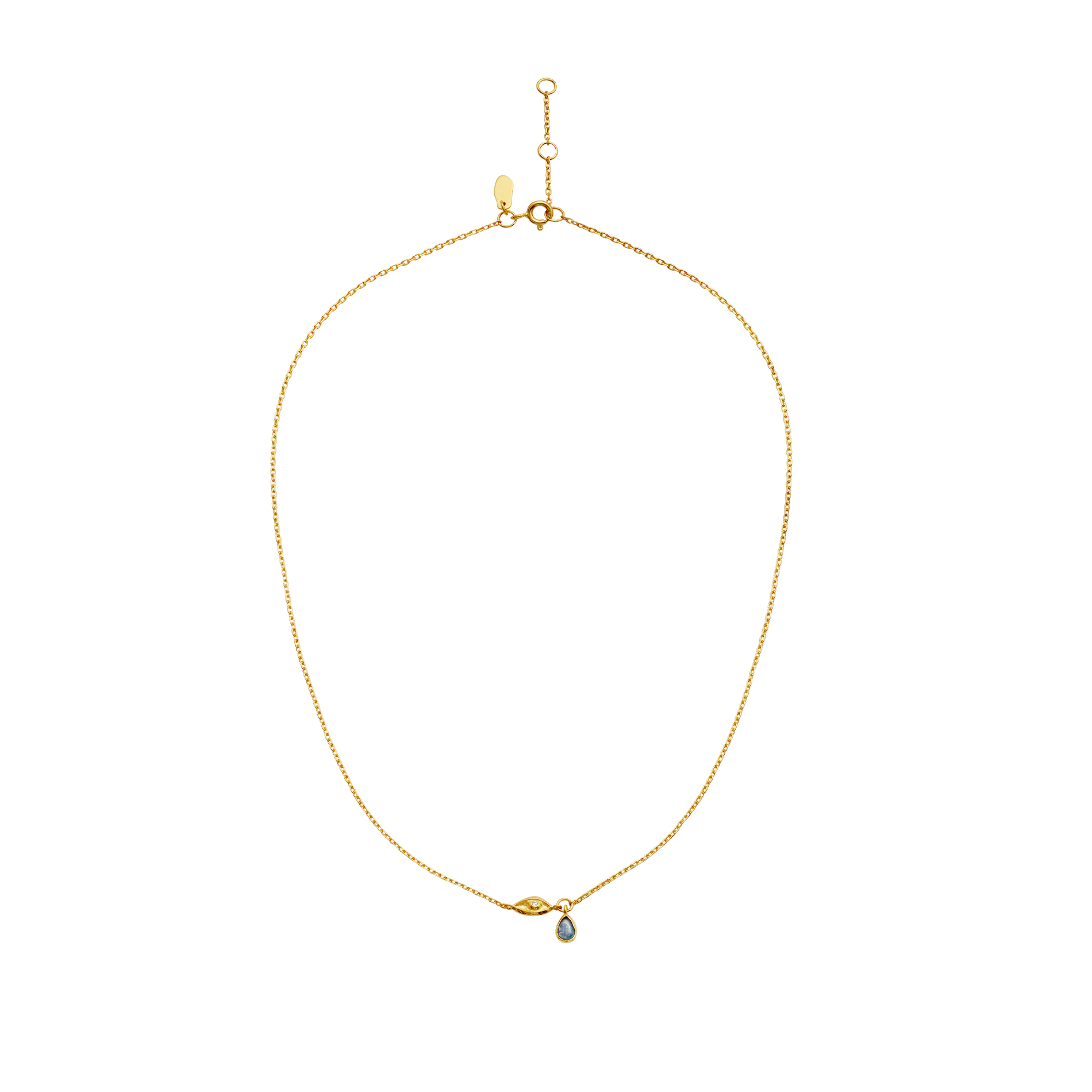 MAANESTEN HALSKÆDE I FORGYLDT