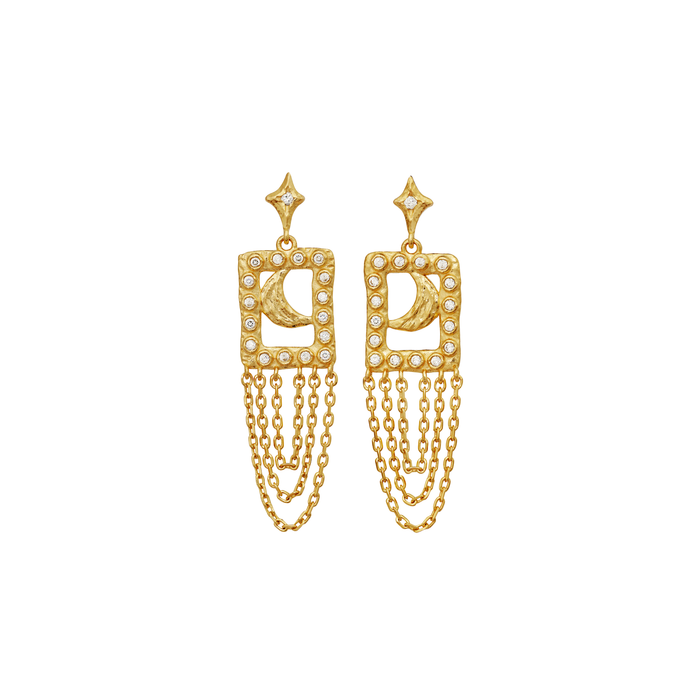 MAANESTEN ØRERINGE I FORGYLDT