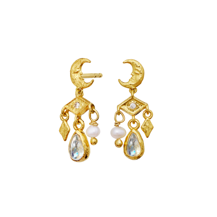 MAANESTEN ØRERINGE I FORGYLDT