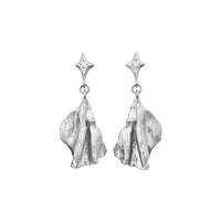 MAANESTEN ØRERINGE I SØLV