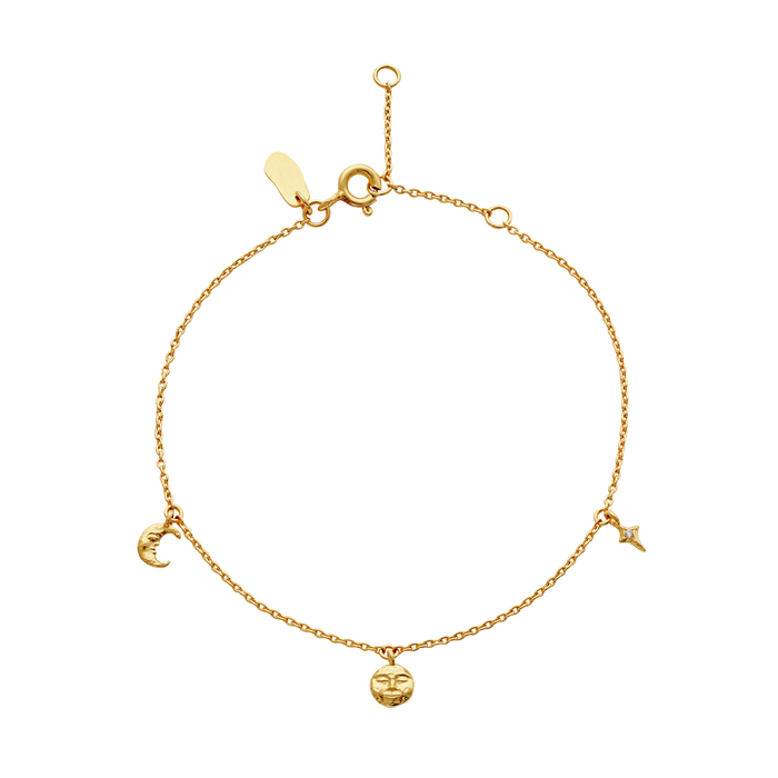 MAANESTEN ARMBÅND I FORGYLDT