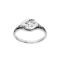 MAANESTEN RING I SØLV