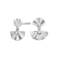 MAANESTEN ØRERINGE I SØLV