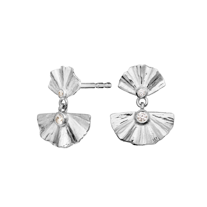 MAANESTEN ØRERINGE I SØLV