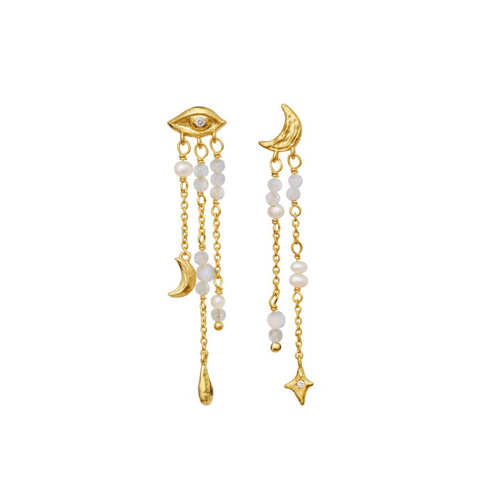 MAANESTEN ØRERINGE I FORGYLDT