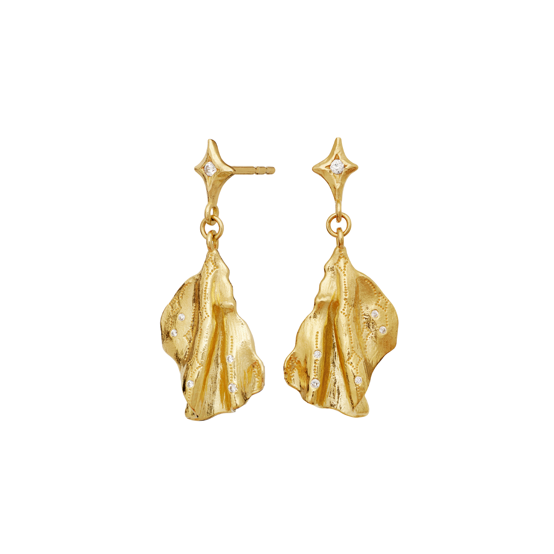 MAANESTEN ØRERINGE I FORGYLDT