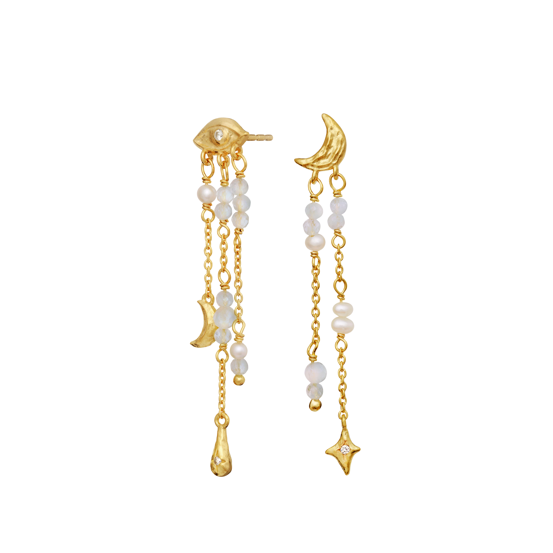 MAANESTEN ØRERINGE I FORGYLDT