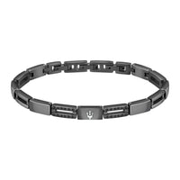Maserati armbånd i sort rustfrit stål