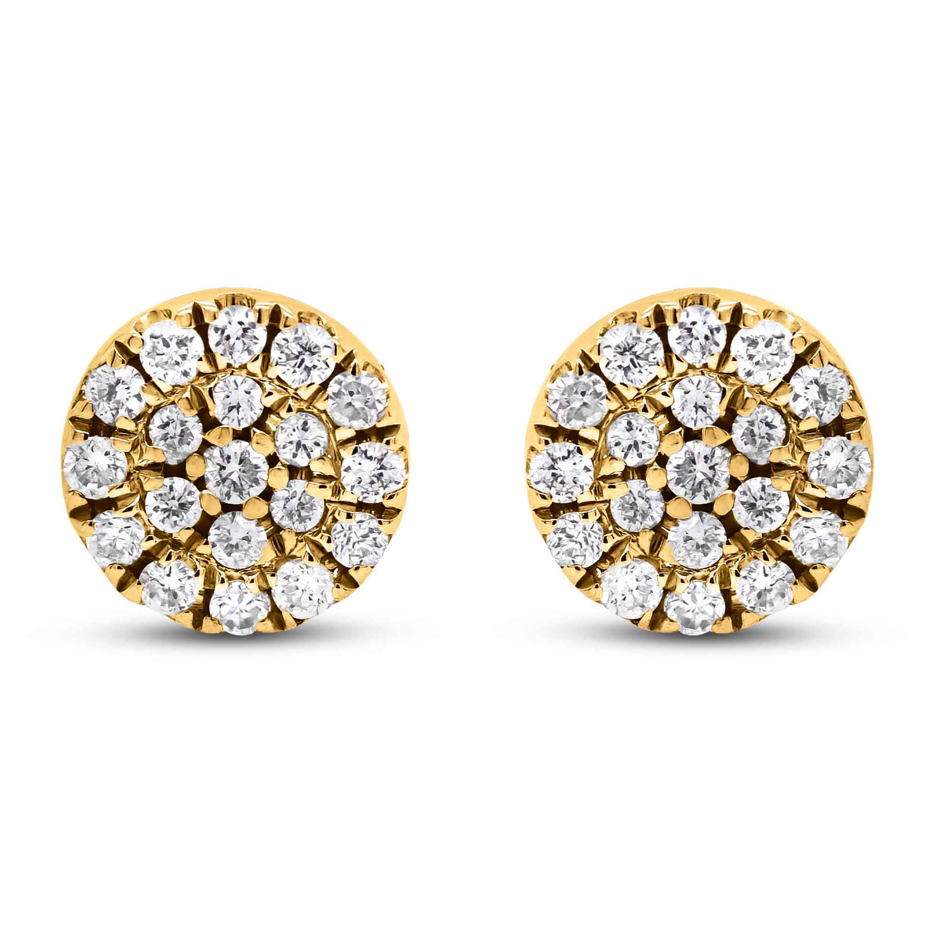 Diamantøreringe i guld packshot