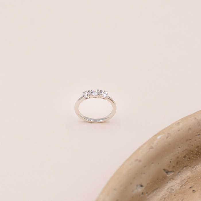 Nora alliance ring i sterling sølv miljø