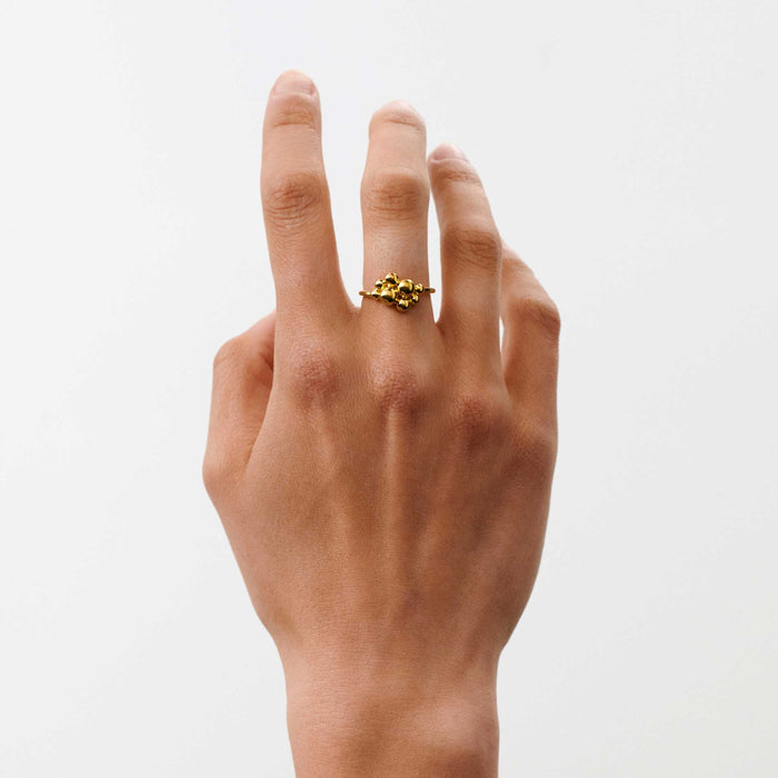 Pernille Corydon ring i forgyldt