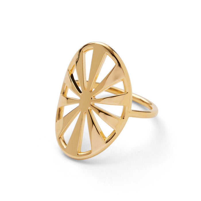 Pernille Corydon ring i forgyldt