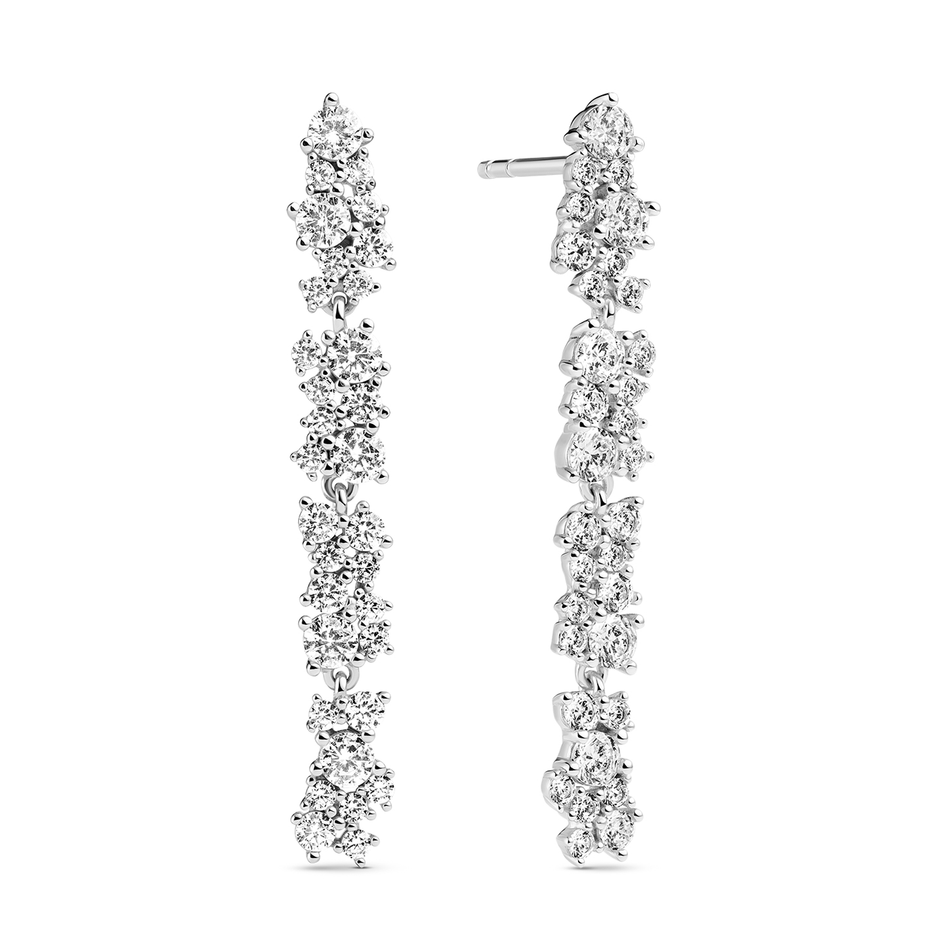 Sif Jakobs Cristallo Lungo øreringe i sølv