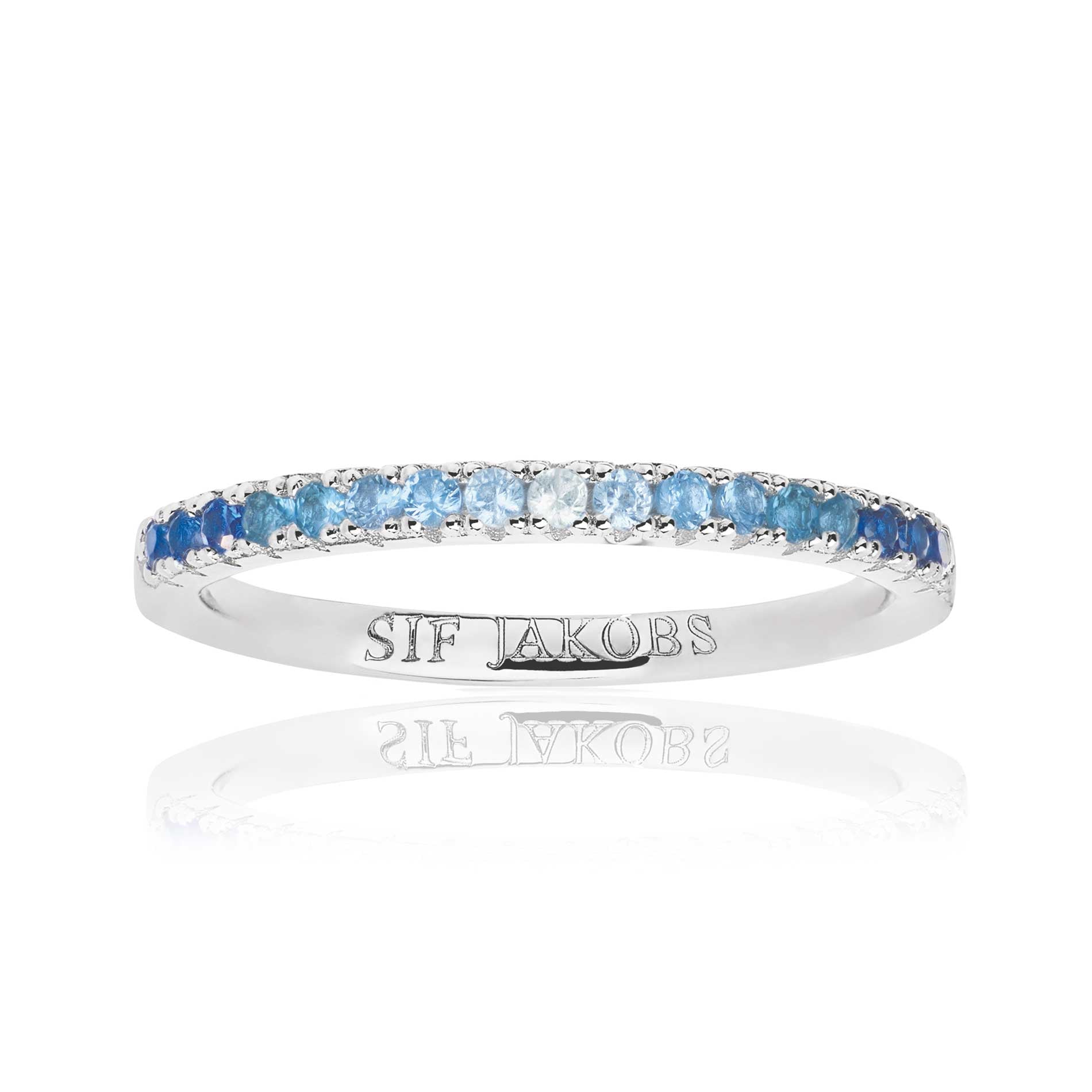 Sif Jakobs Ellera ring i sølv med blå sten