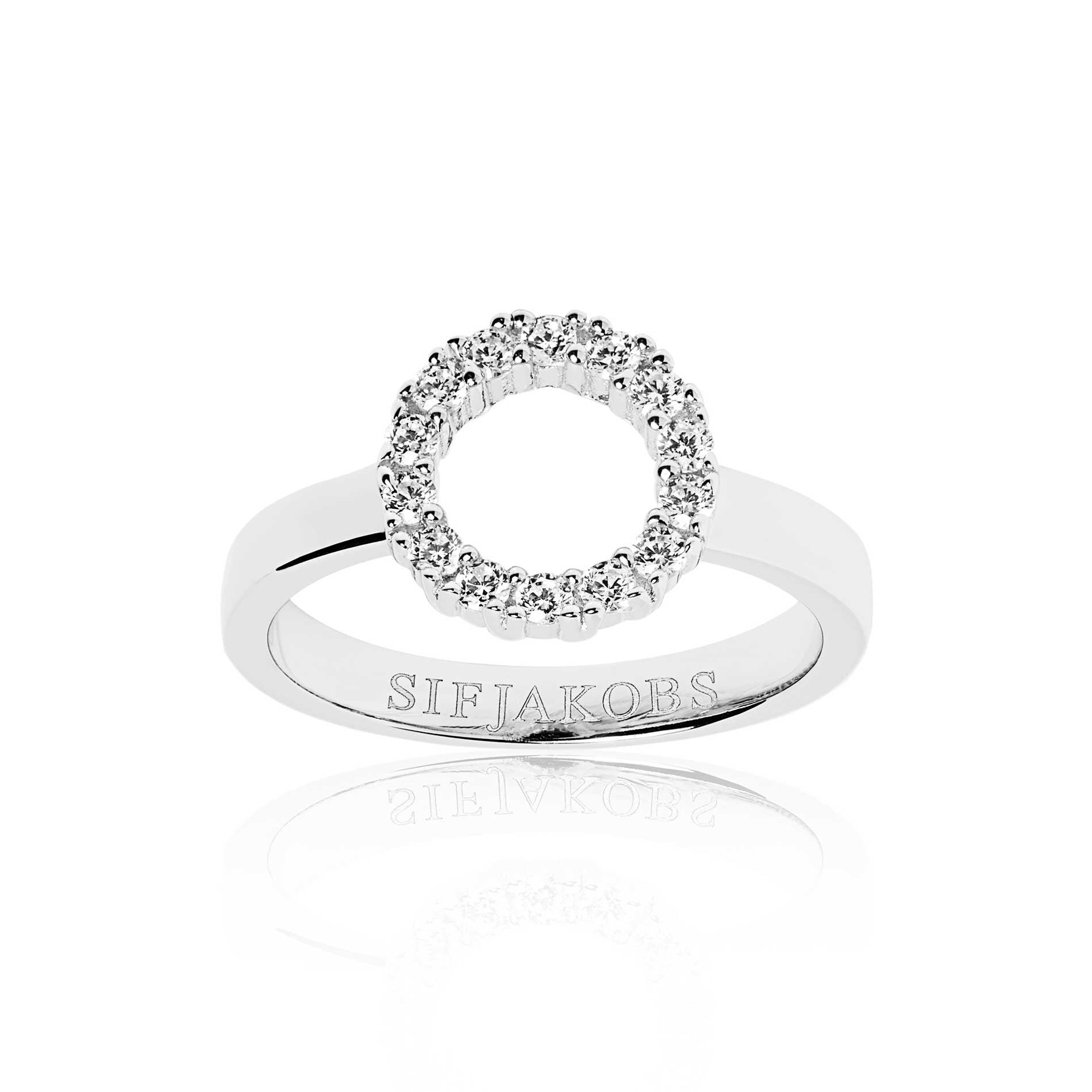 Sif Jakobs Biella Piccolo ring i sterling sølv med hvide zirkonia sten