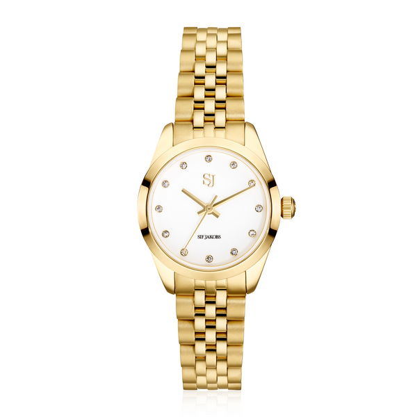 Sif Jakobs Sophia dameur i forgyldt - 28 mm - SJ-W1038-CZ-YG
