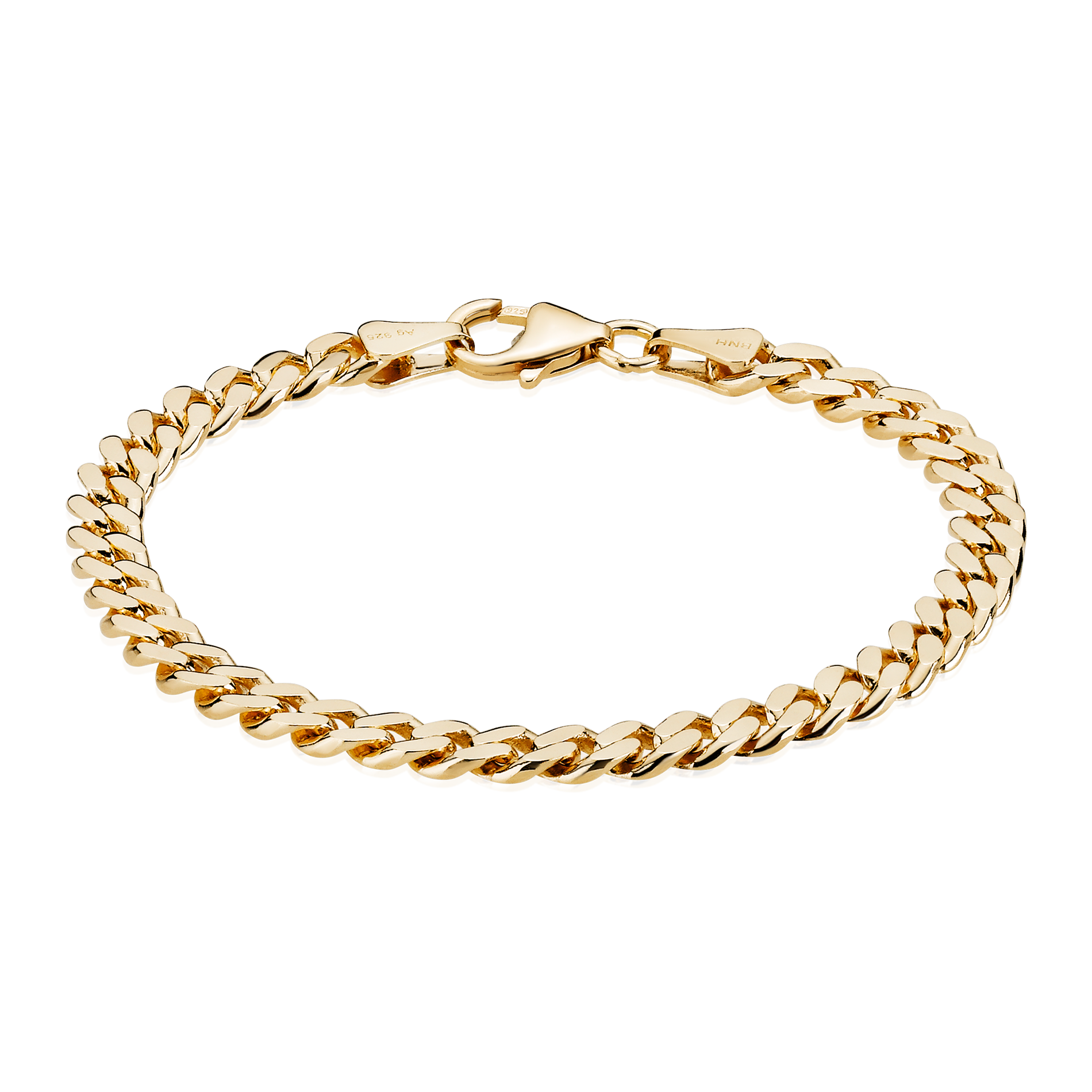 Panser Facet armbånd i forgyldt 1,55 mm