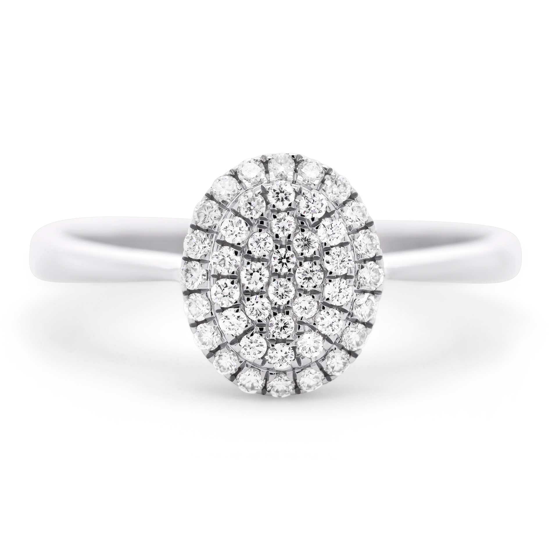 Ring i hvidguld med diamanter