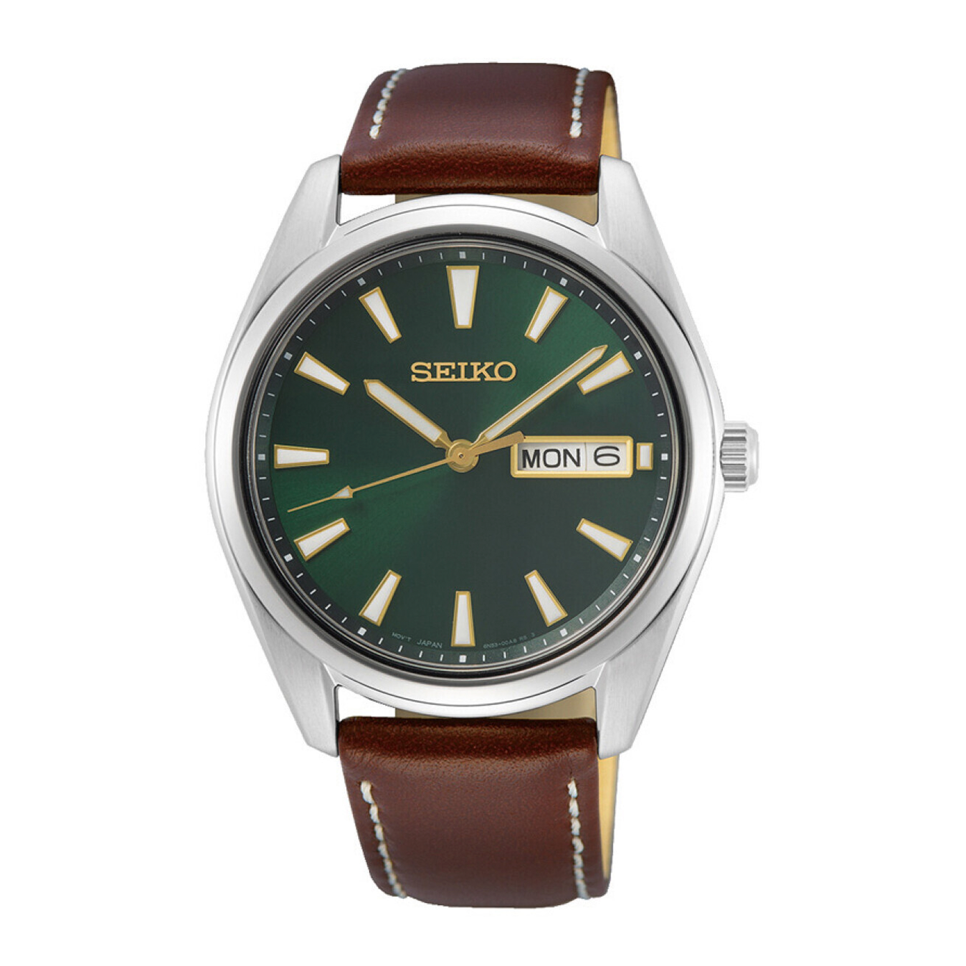 Seiko Classic med brun læderrem