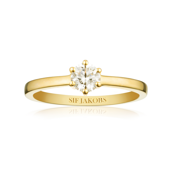 Sif Jakobs Ellera Uno Pianura Grande ring i forgyldt