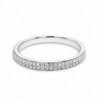 Sophie alliancering i 18 karat hvidguld med 0,25 carat hvide diamanter, packshot