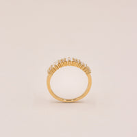 Bagside af Venice ring i forgyldt sølv med zirkonia
