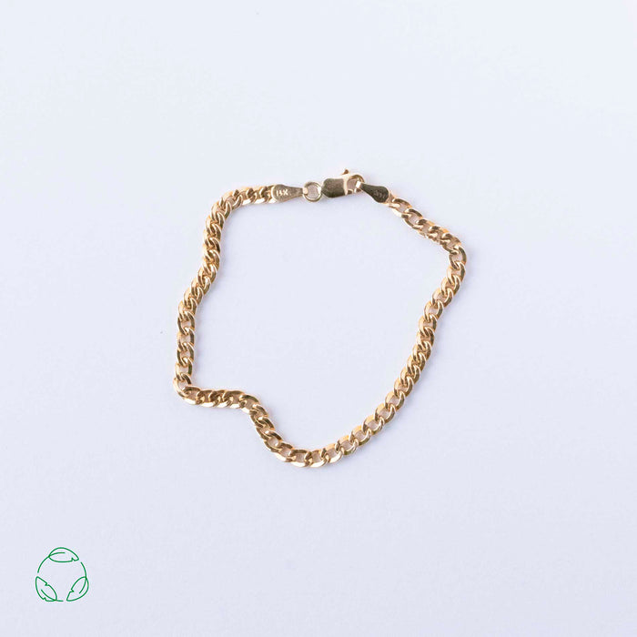 Vintage panser armbånd i 14 karat guld