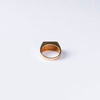 Vintage signetring i 14 karat guld med stjernedesign