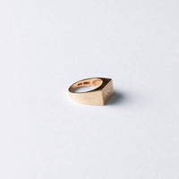 Vintage signetring i 14 karat guld med stjernedesign