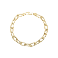 Aagaard armbånd i 8 karat guld med lange led design 19 cm