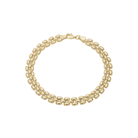 Aagaard armbånd i 8 karat guld med klassisk led design 19 cm