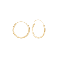 Aagaard creoler i 8 karat guld 19 mm