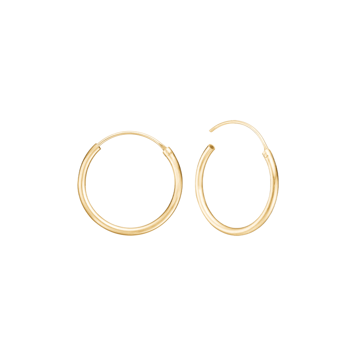 Aagaard creoler i 8 karat guld 19 mm