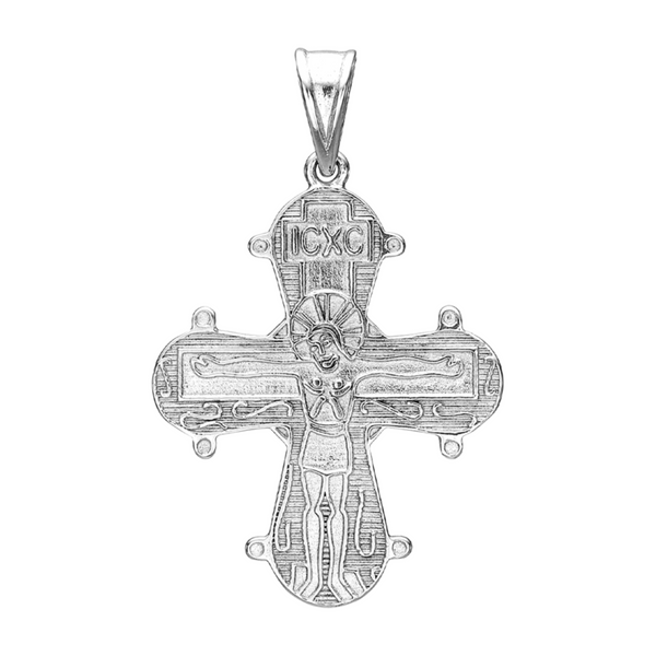 Aagaard Dagmarkors med Fadervor vedhæng i 925 sterling sølv 15 x 17,5 mm