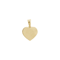 Aagaard fladt hjerte vedhæng i 8 karat guld 12 x 11 mm