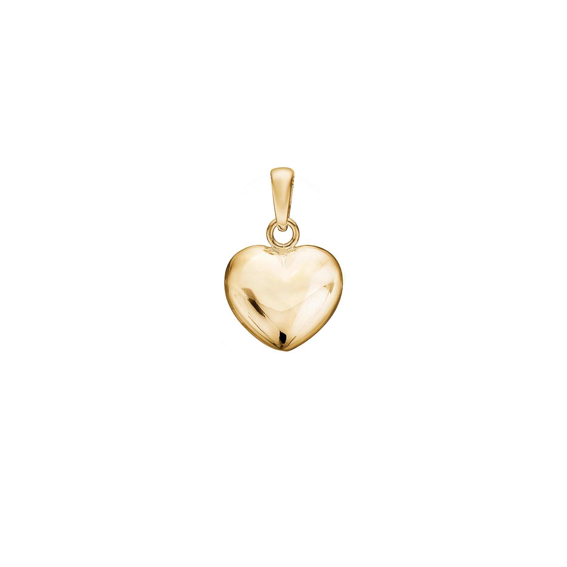 Aagaard hjerte vedhæng i forgyldt 925 sterlingsølv 10,5 x 12 mm