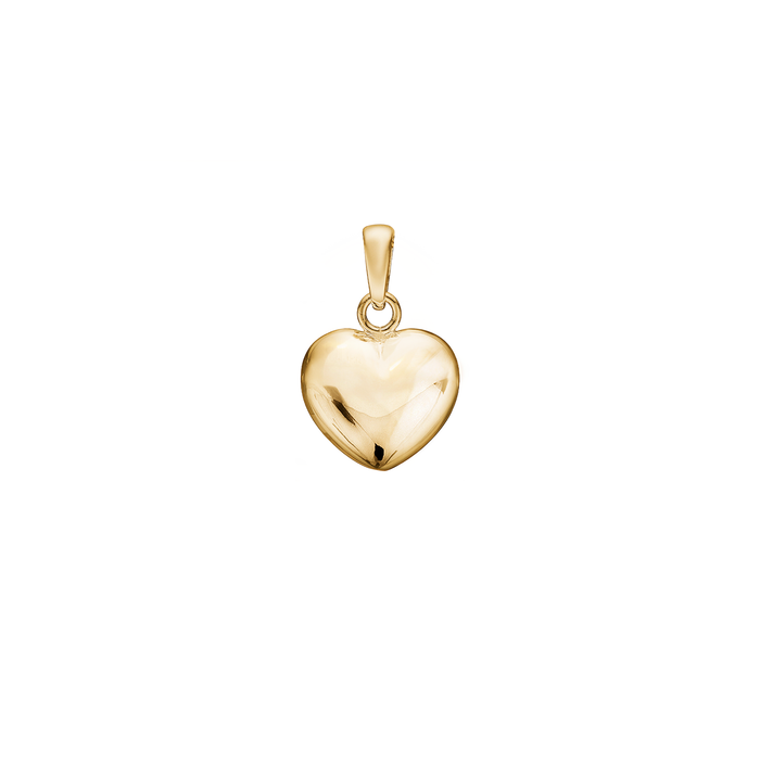 Aagaard hjerte vedhæng i forgyldt 925 sterlingsølv 10,5 x 12 mm