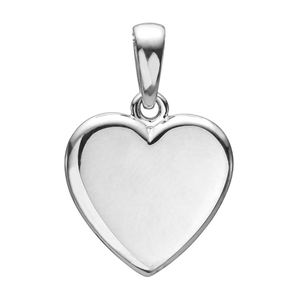 Aagaard hjerte vedhæng i 925 sterling sølv 11,5 x 13 mm