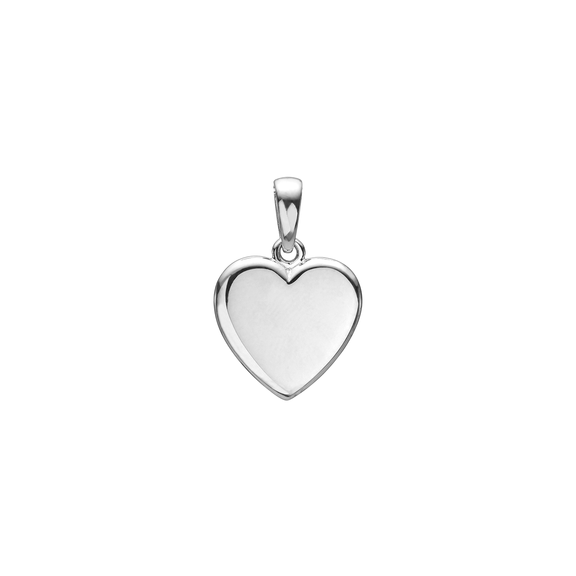 Aagaard hjerte vedhæng i 925 sterling sølv 11,5 x 13 mm