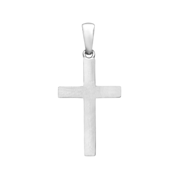 Aagaard kors vedhæng i rhodineret 925 sterlingsølv størrelse 13 x 19,5 mm
