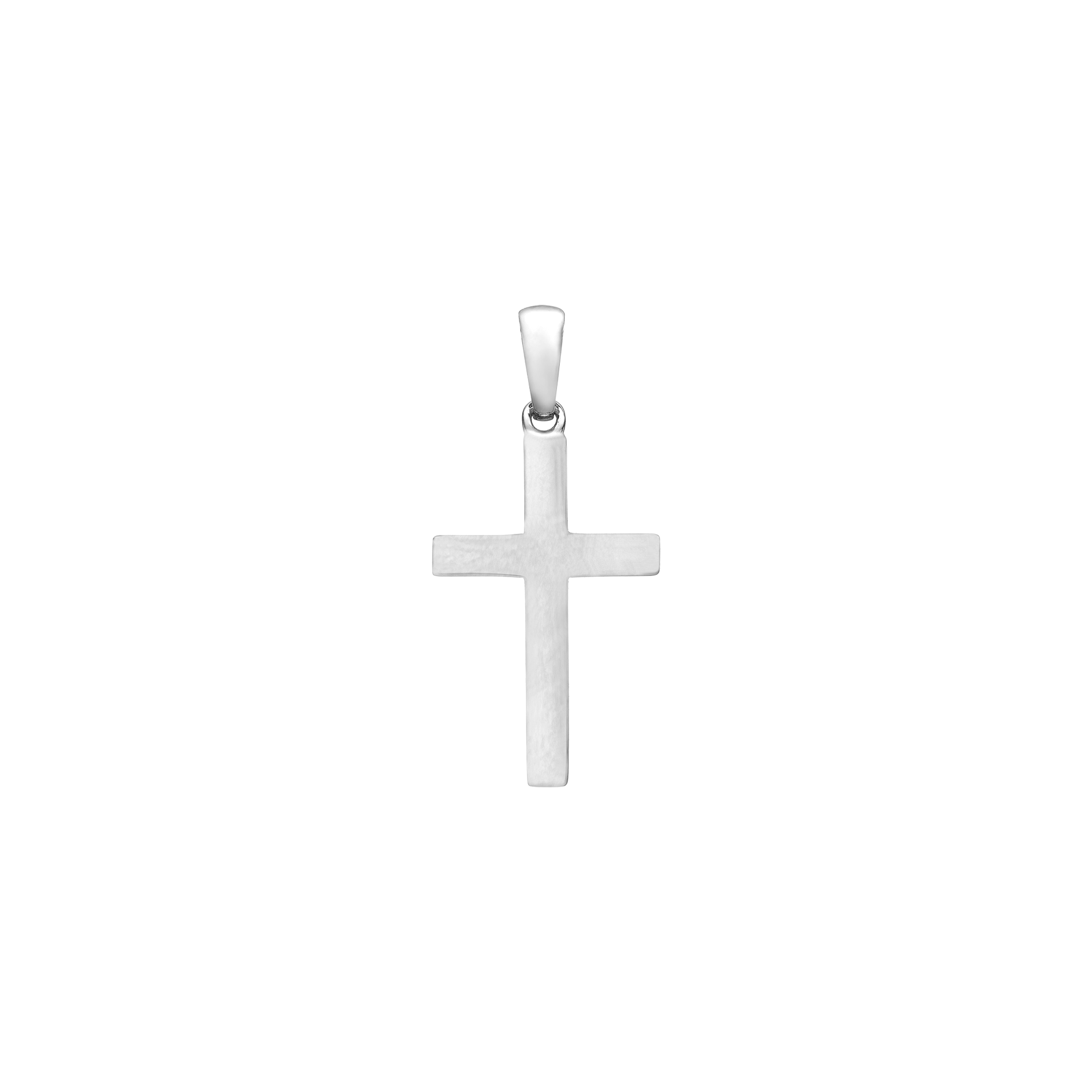 Aagaard kors vedhæng i rhodineret 925 sterlingsølv størrelse 13 x 19,5 mm