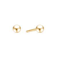Aagaard kugle ørestikker i 8 karat guld 4 mm
