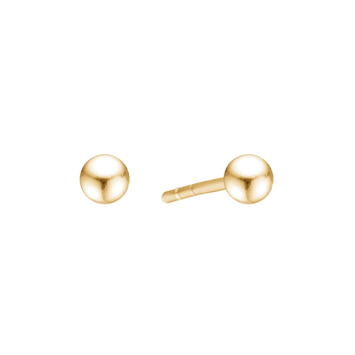 Aagaard kugle ørestikker i 8 karat guld 4 mm